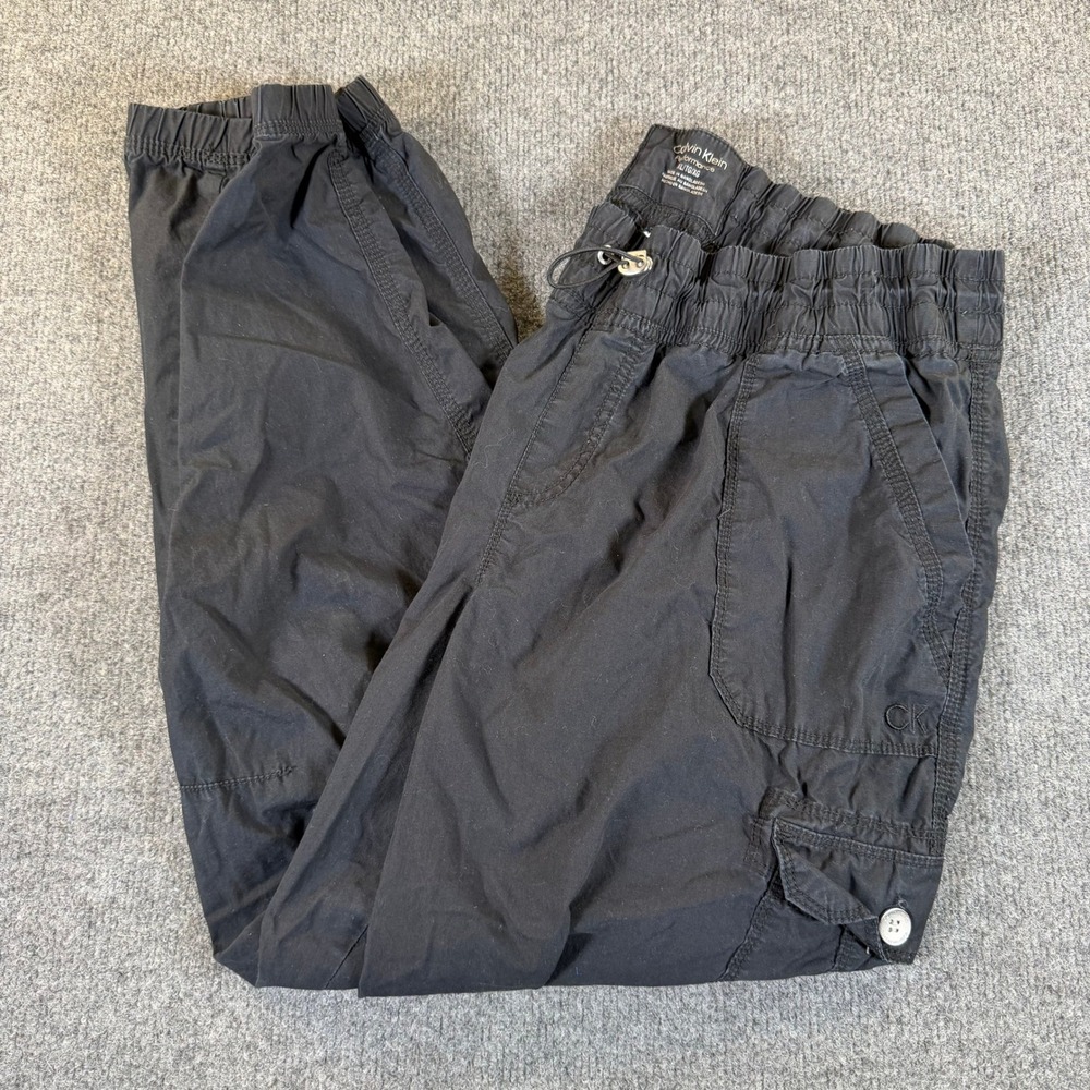 Calvin Klein Performance Mens Black Cargo Jogger Pants XL PFJOHMM351